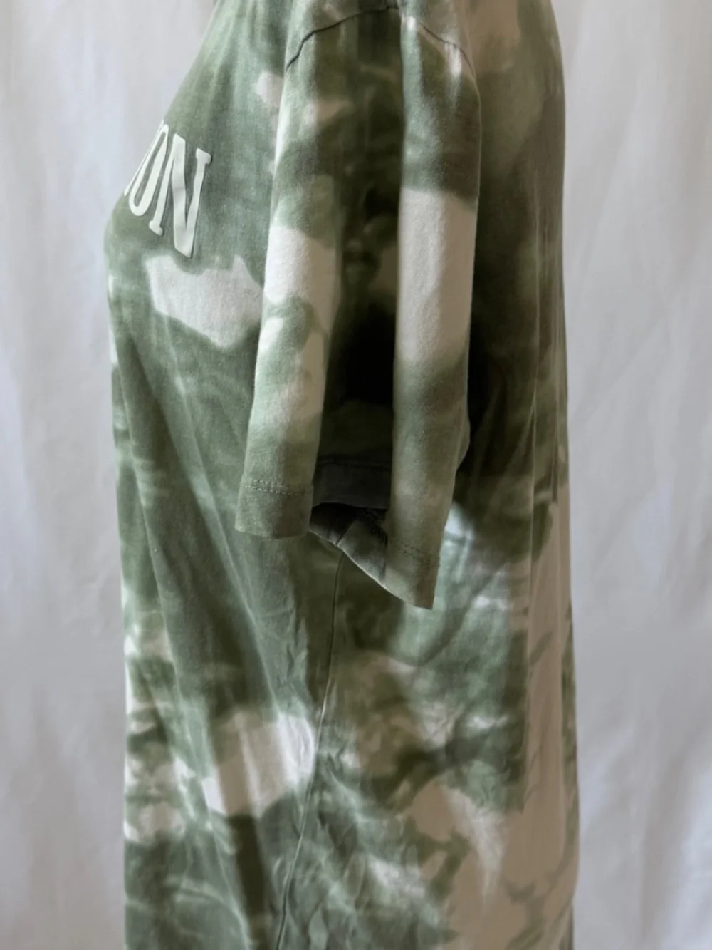 True Religion Green Tie Dye Logo Graphic Tee Size Large